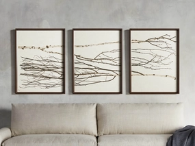 Birch Framed Print (Set of 3) Wall Art,canvas wall art set