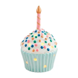 Birthday Cupcake Light-Up Sitter Decorative Mirror,Home Decor Mirror
