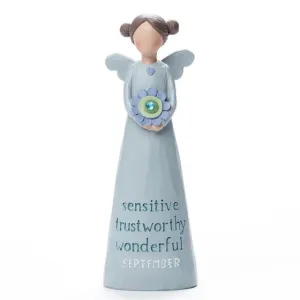 Birthstone Angel 5.25" Figurine May Joyful Dreamer Lovely Decorative Mirror,Home Decor Mirror