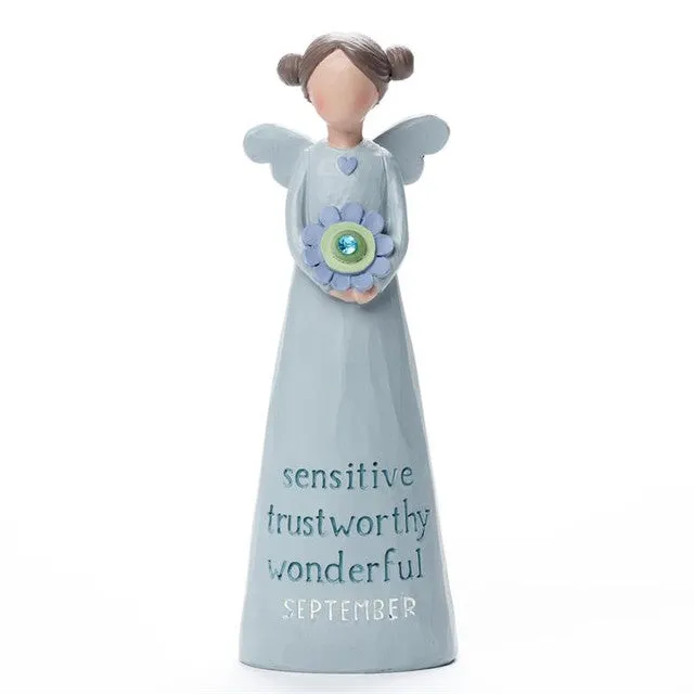 Birthstone Angel 5.25" Figurine May Joyful Dreamer Lovely Decorative Mirror,Home Decor Mirror