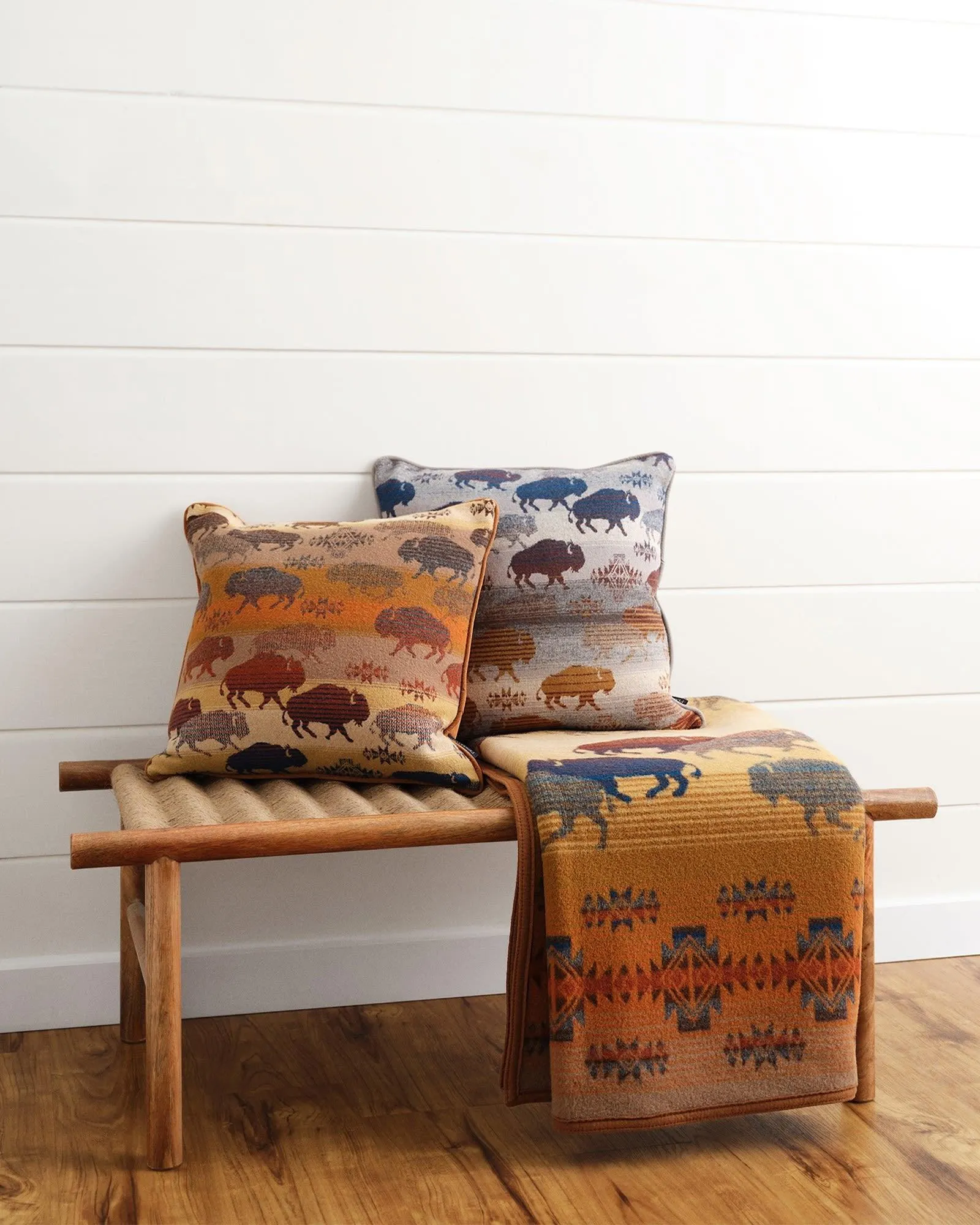 Bison Rush Hour Pendleton Throws Collection luxury bedding, duvet cover