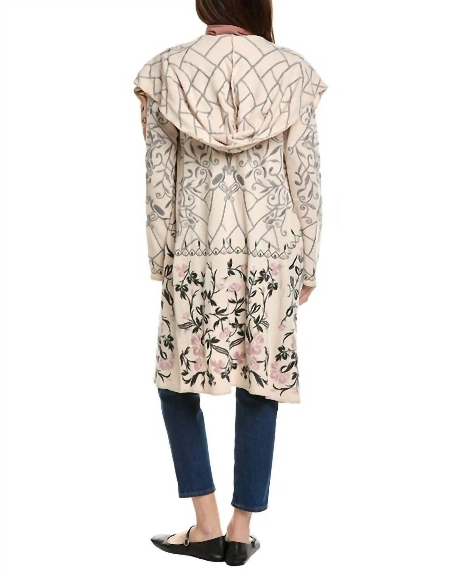 Biya Primrose Duster In Ecru