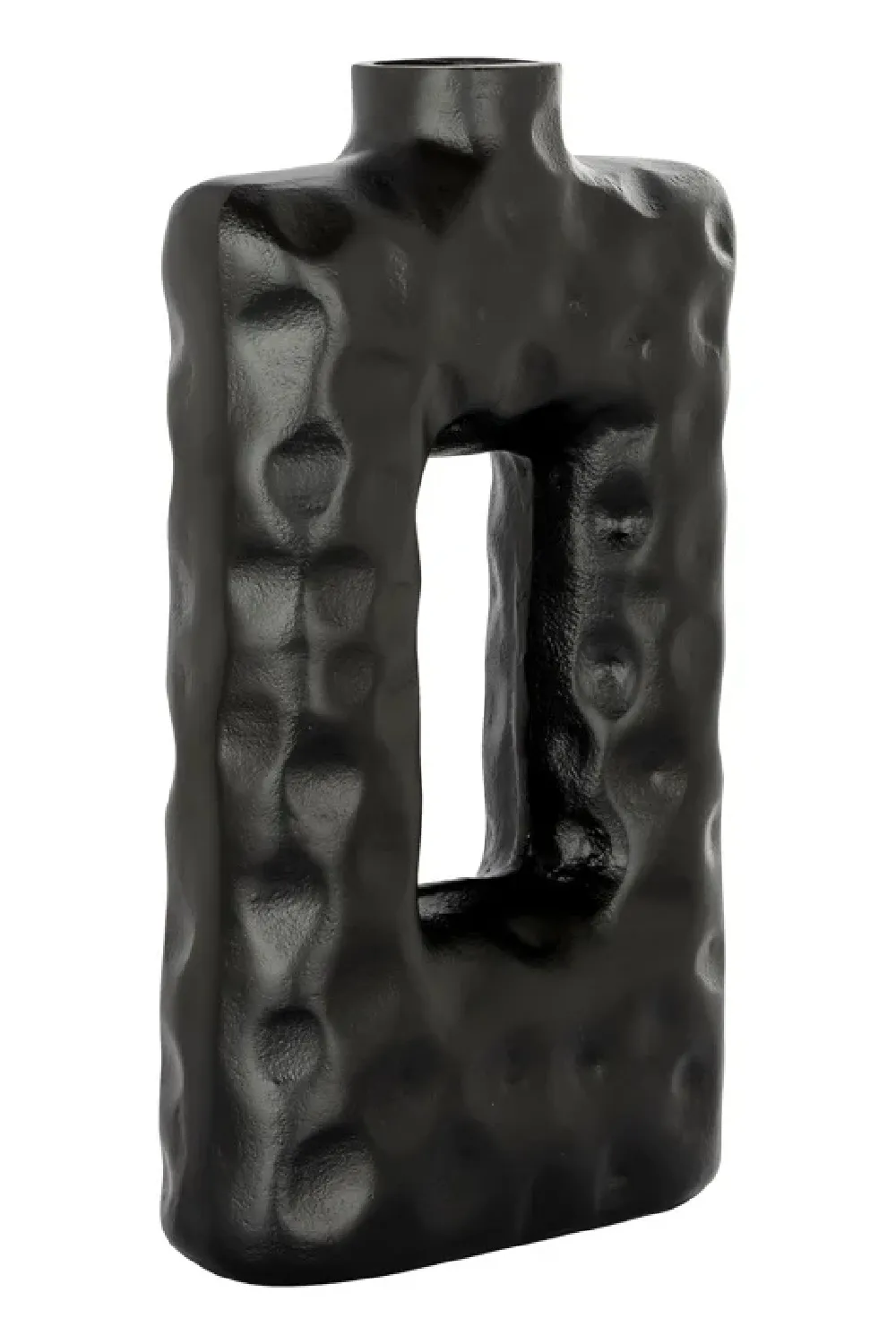 Black Aluminium Rustic Vase | OROA Alain