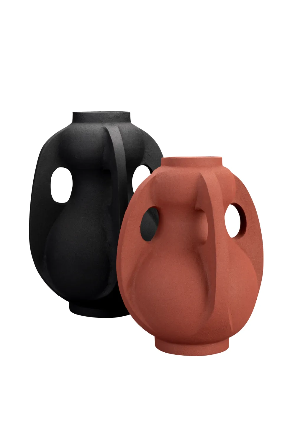 Black Aluminum Vase L | Dutchbone Thiago