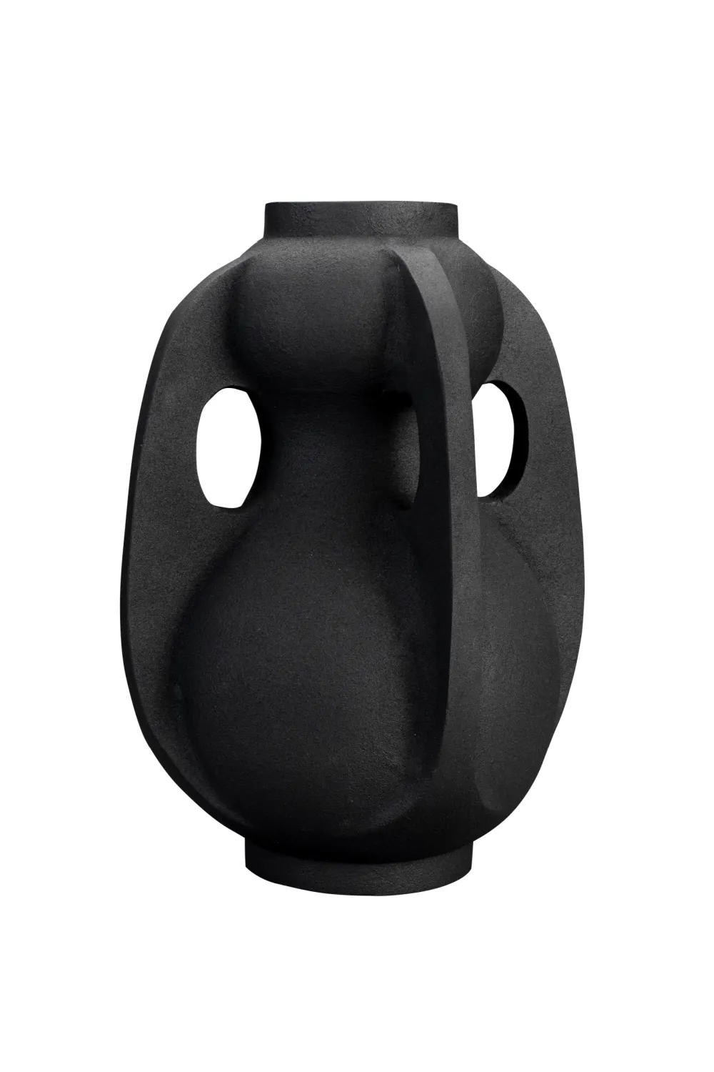 Black Aluminum Vase L | Dutchbone Thiago