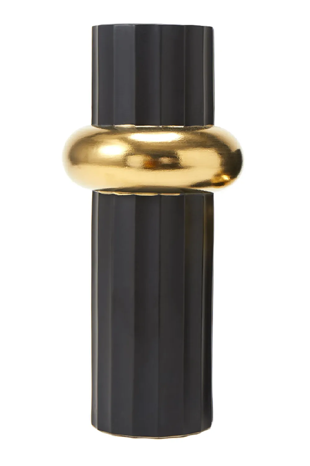 Black & Gold Gilt Ceramic Vase  L | Liang & Eimil Richmond I Vase,Glass Vase