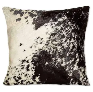 Black & White Peppered Cowhide Pillow Cover storage cart, utility cart