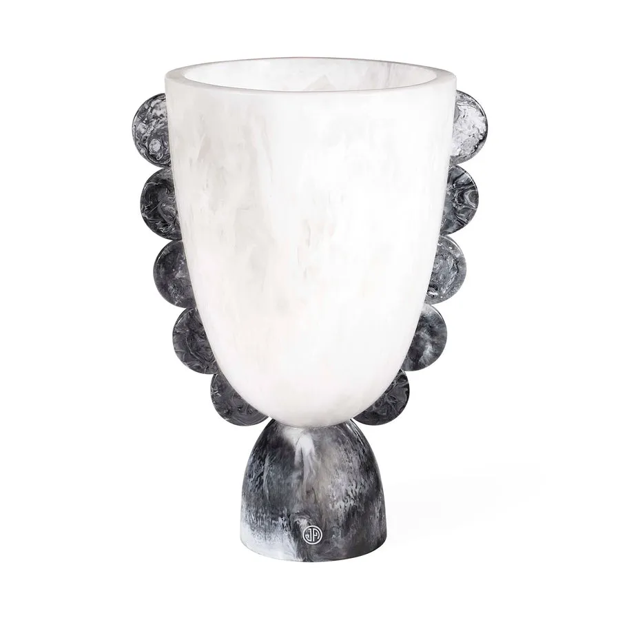Black & White Scalloped Jar | Jonathan Adler Mustique Vase,Glass Vase