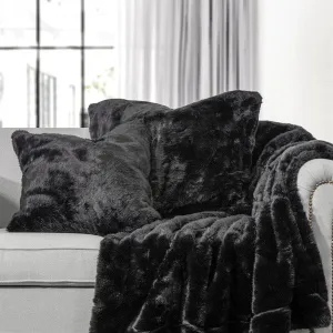 Black Arctic Bear Throw Blanket/Pillow luxury bedding, duvet cover
