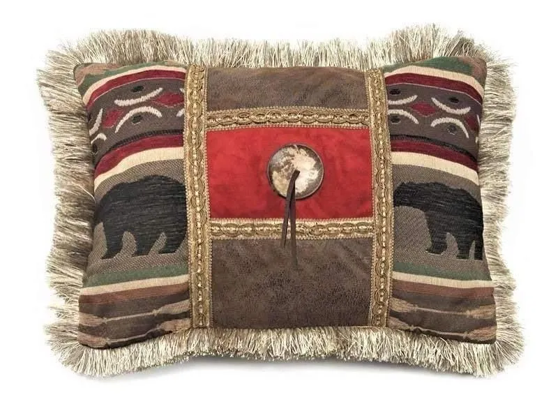 Black Bear Throw Pillow storage cart, utility cart