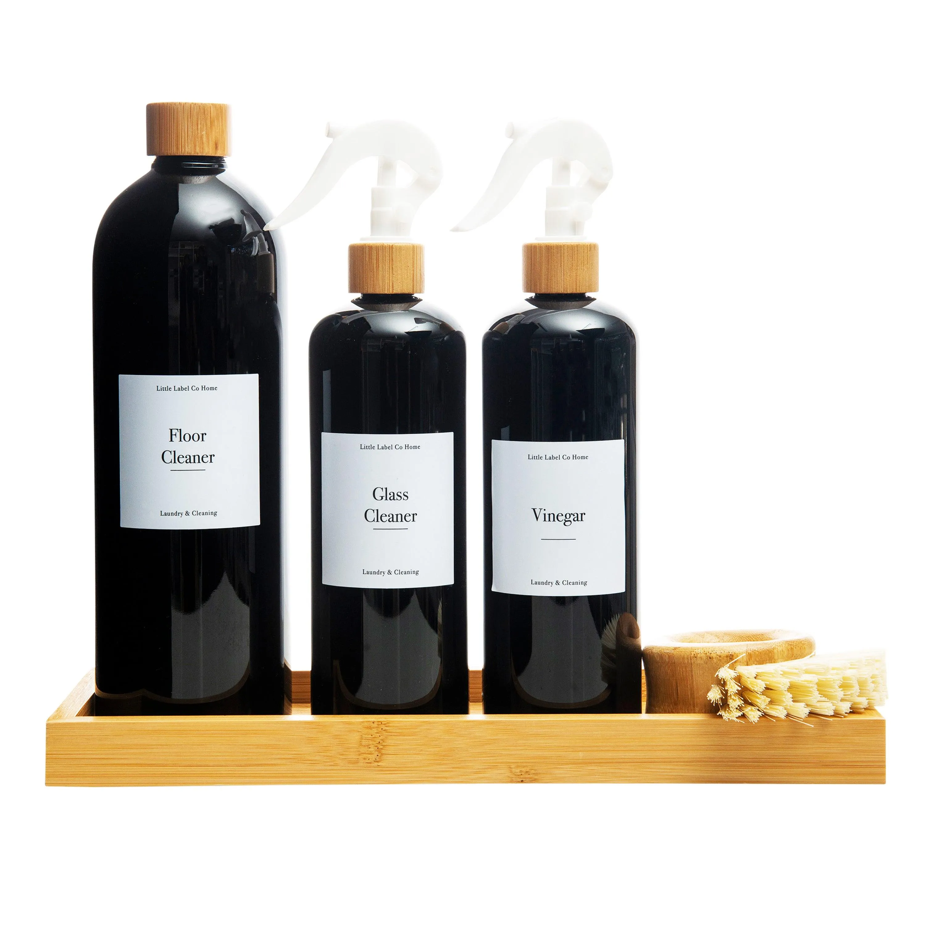 Black Bottle with White Spray - 500ml