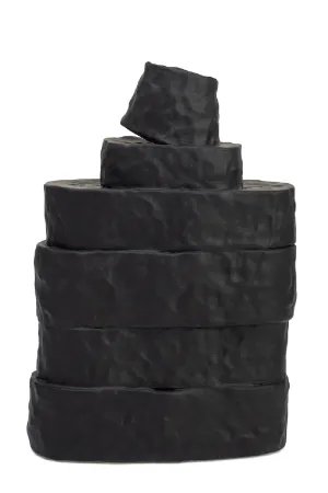 Black Ceramic Modern Vase | Liang & Eimil Girton Vase,Glass Vase