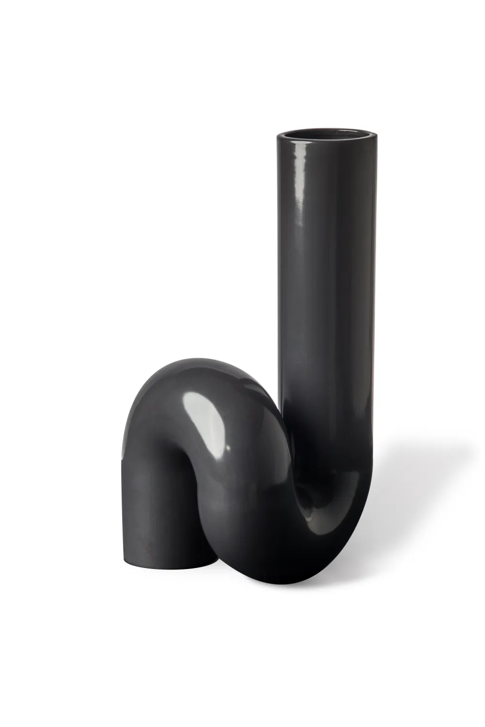 Black Ceramic Modern Vase | Pols Potten Yourtube