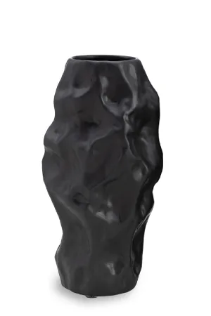 Black Ceramic Organic Vase | Liang & Eimil Adur Vase,Glass Vase