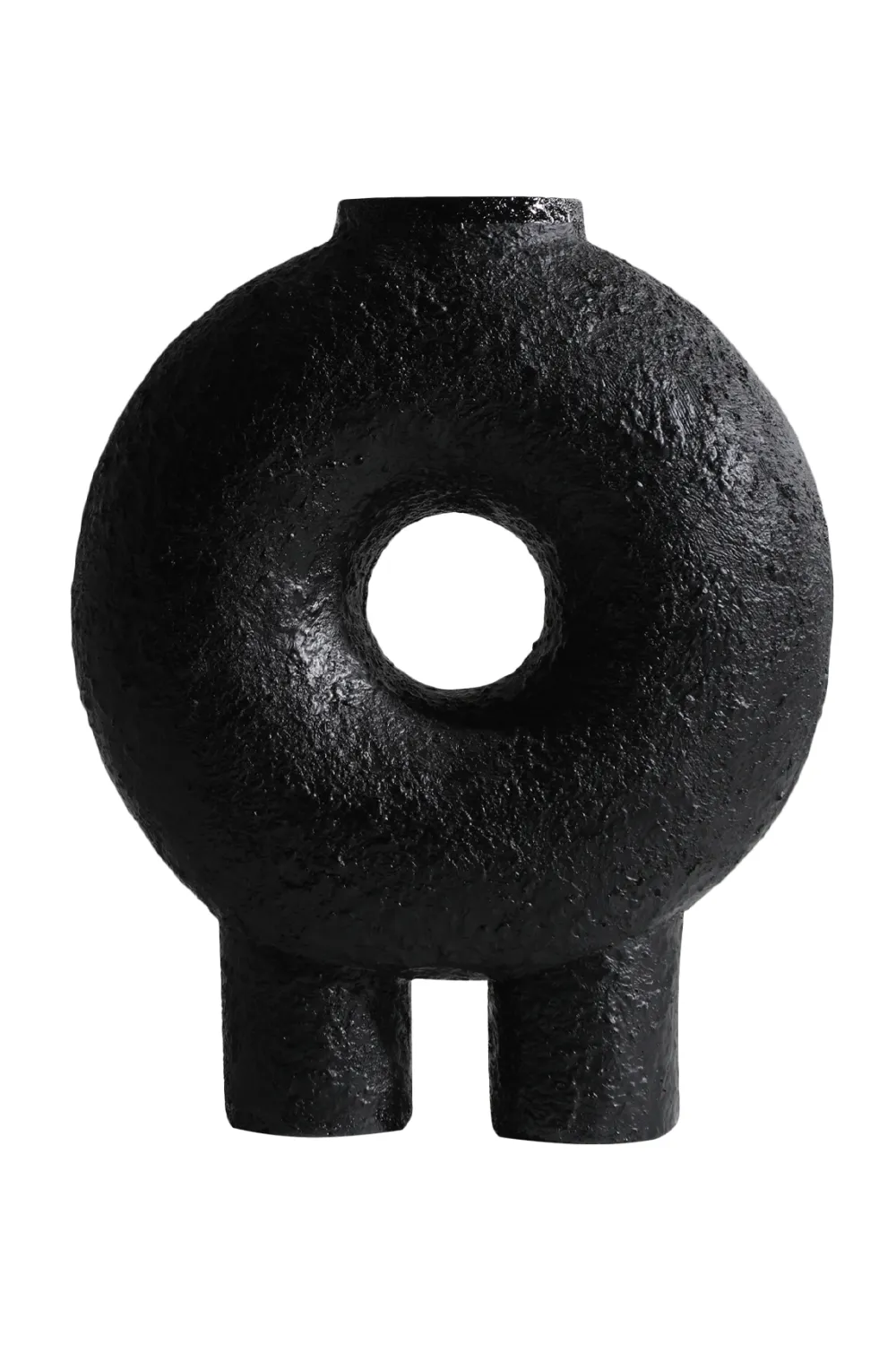Black Circular Vase | Liang & Eimil Dane Vase,Glass Vase