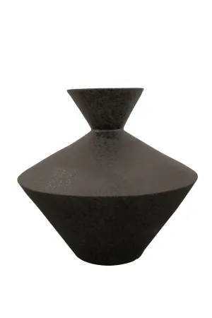 Black Glaze Ceramic Vase | Liang & Eimil Bluster Vase,Glass Vase