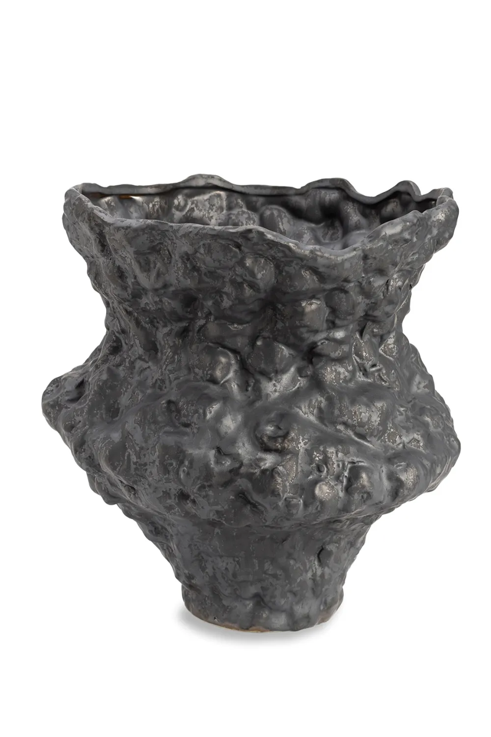Black Hand-Casted Ceramic Vase | Liang & Eimil Gaia I Vase,Glass Vase