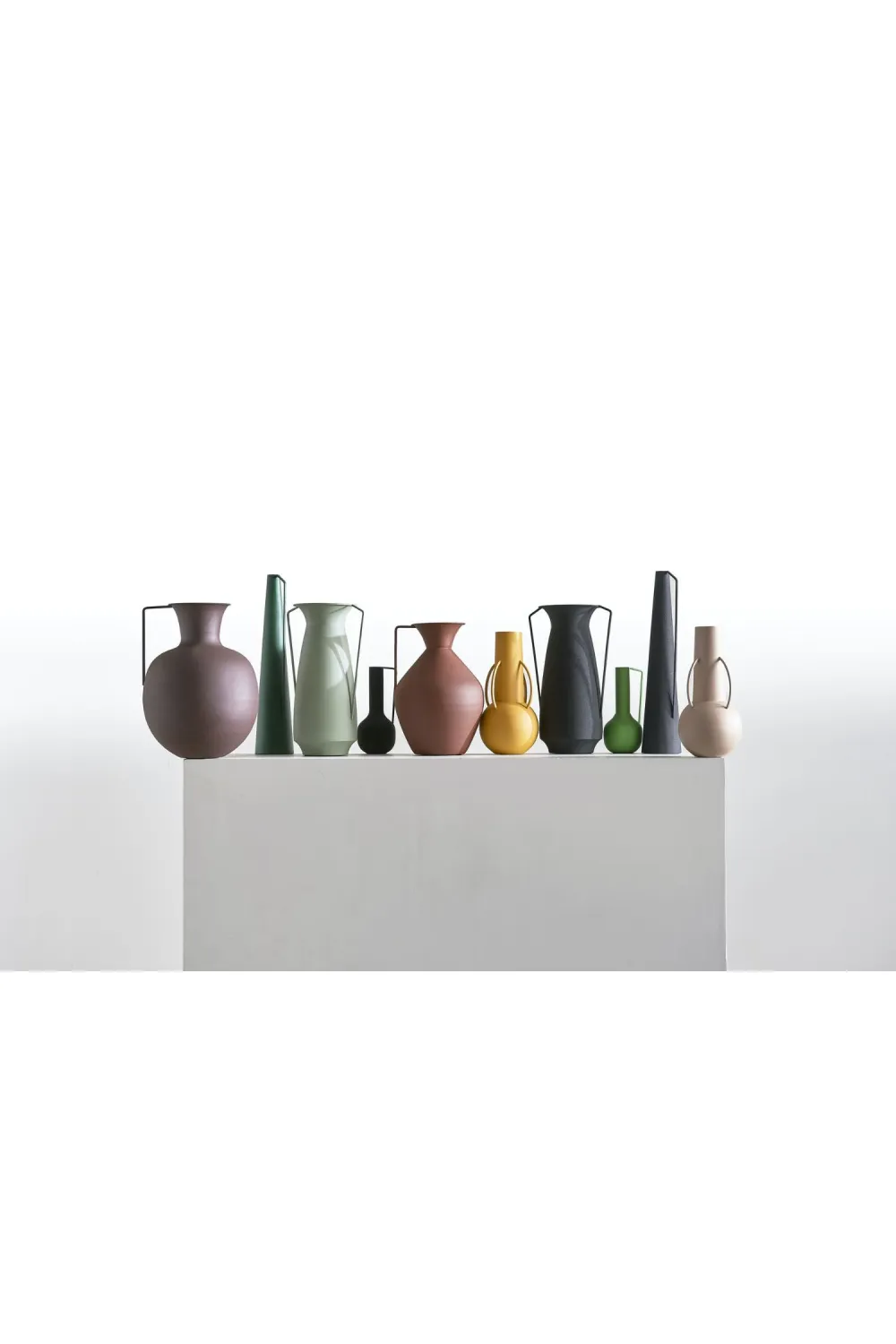 Black Metal Vase | Pols Potten Roman
