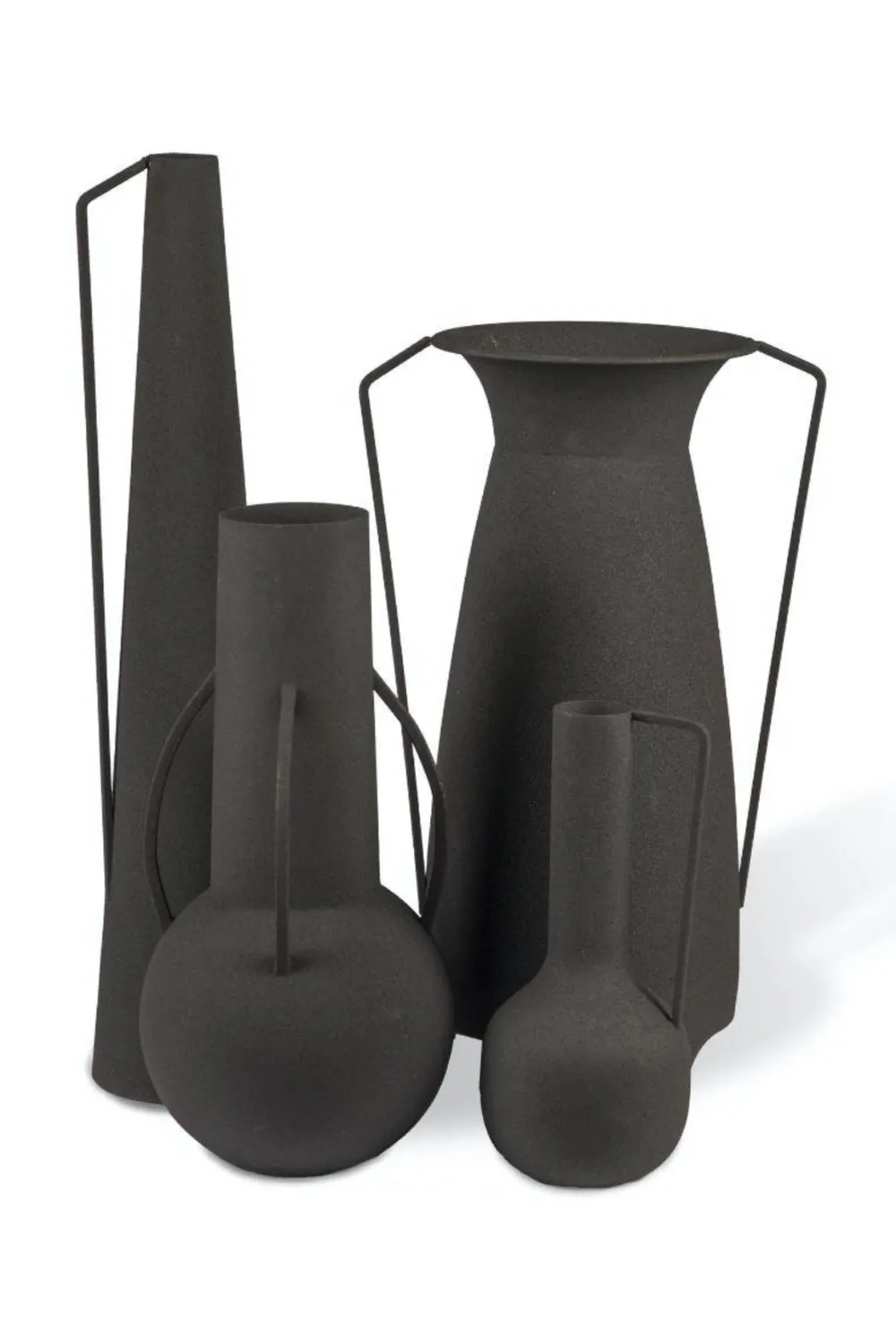 Black Metal Vase | Pols Potten Roman Vase,Glass Vase