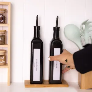 Black Oil & Vinegar Bottles - 500ml Figurines,Decorative Ornaments