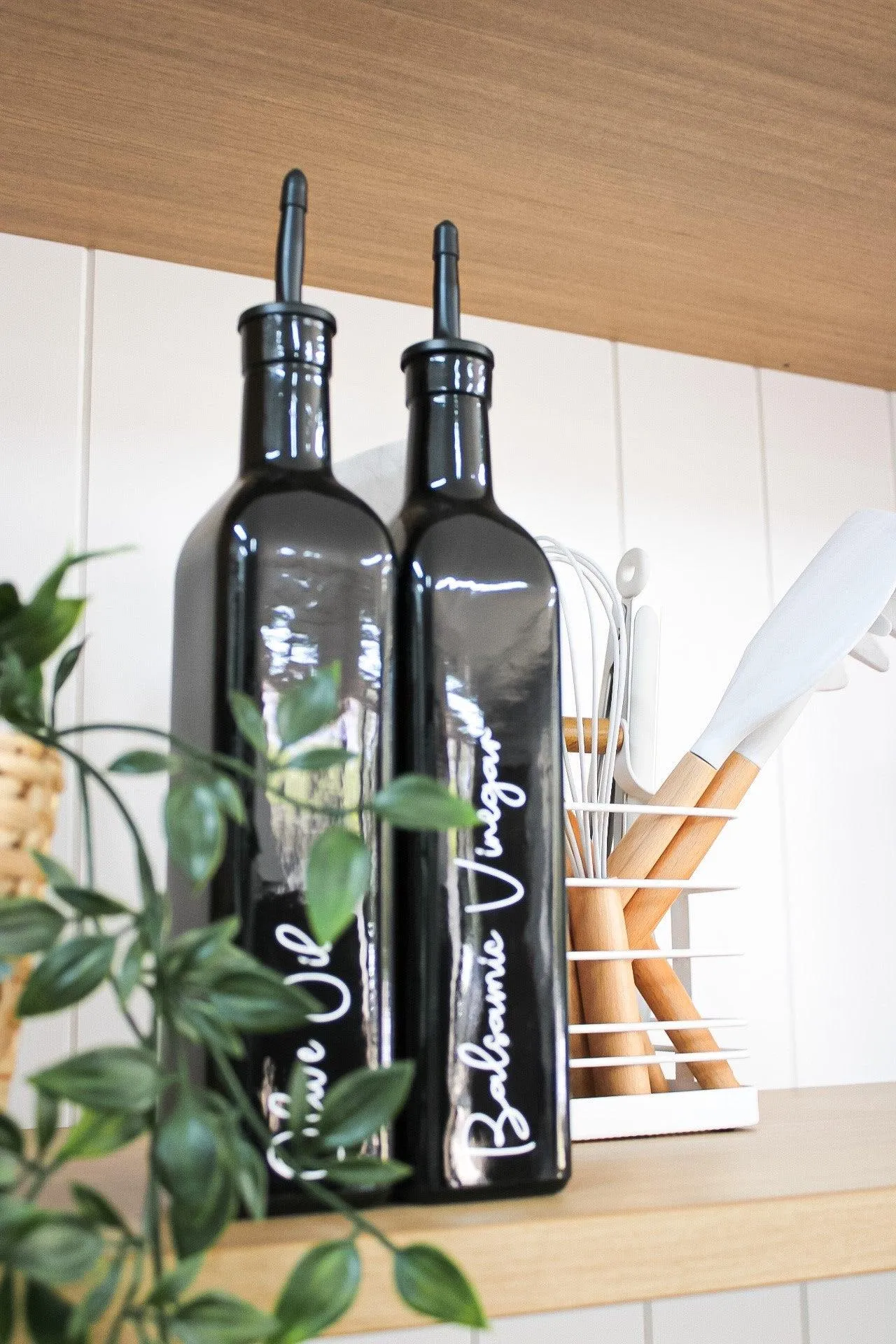 Black Oil & Vinegar Bottles - 500ml