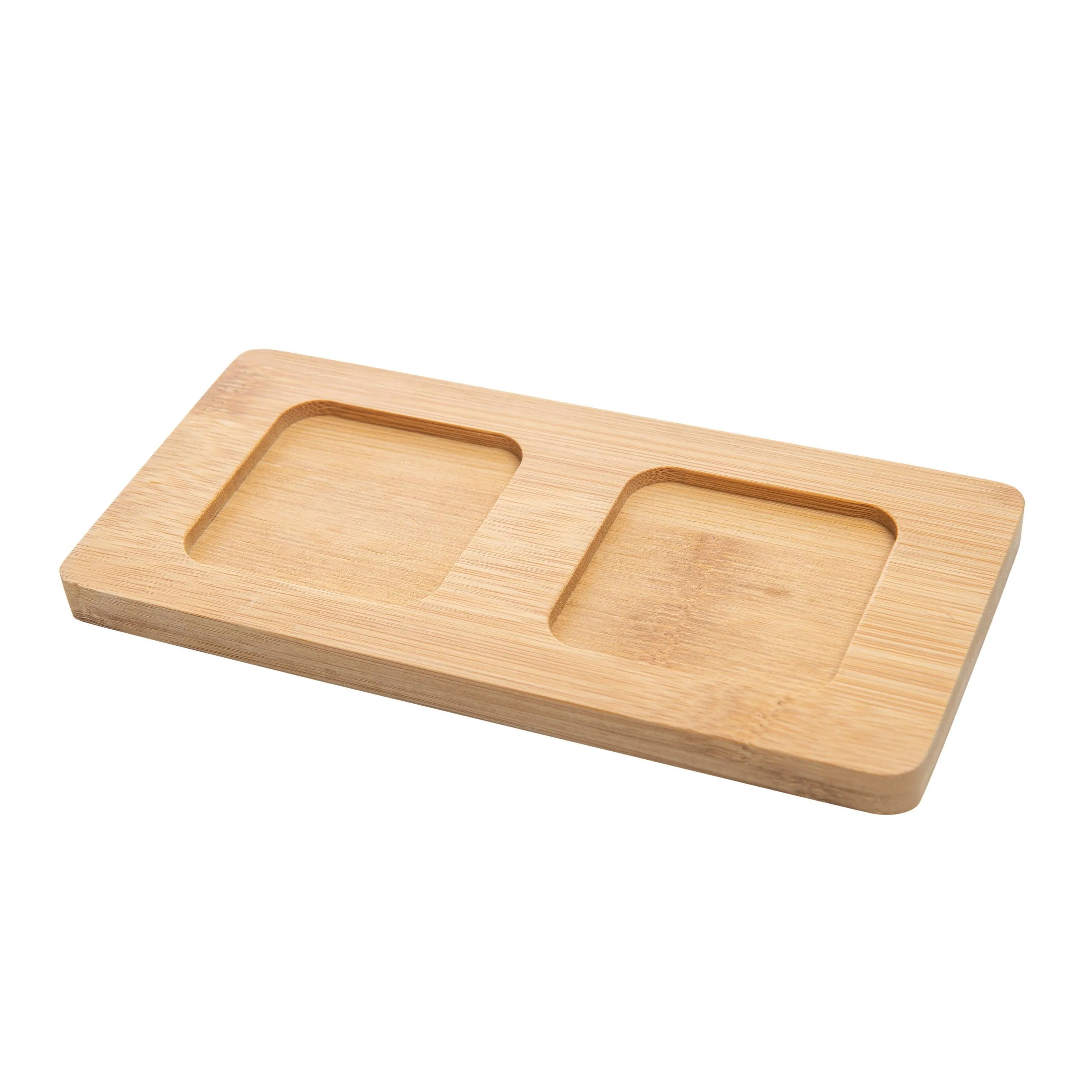 Black Oil & Vinegar bottles with Bamboo tray - 500ml