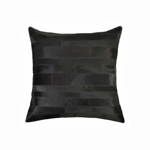 Black Patchwork Cowhide Pillow storage cart, utility cart