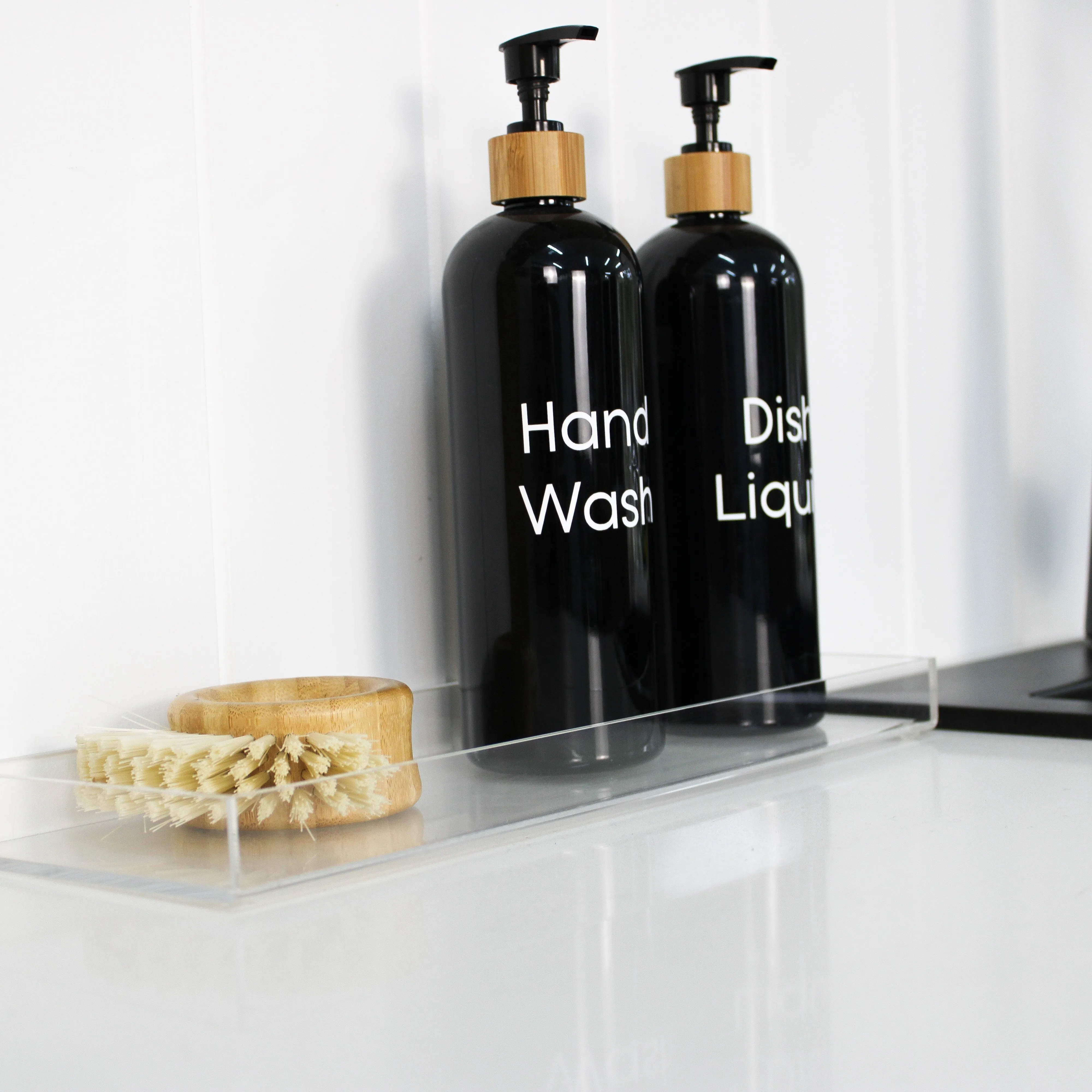 Black Plastic Pump Bottle - 500ml Figurines,Decorative Ornaments