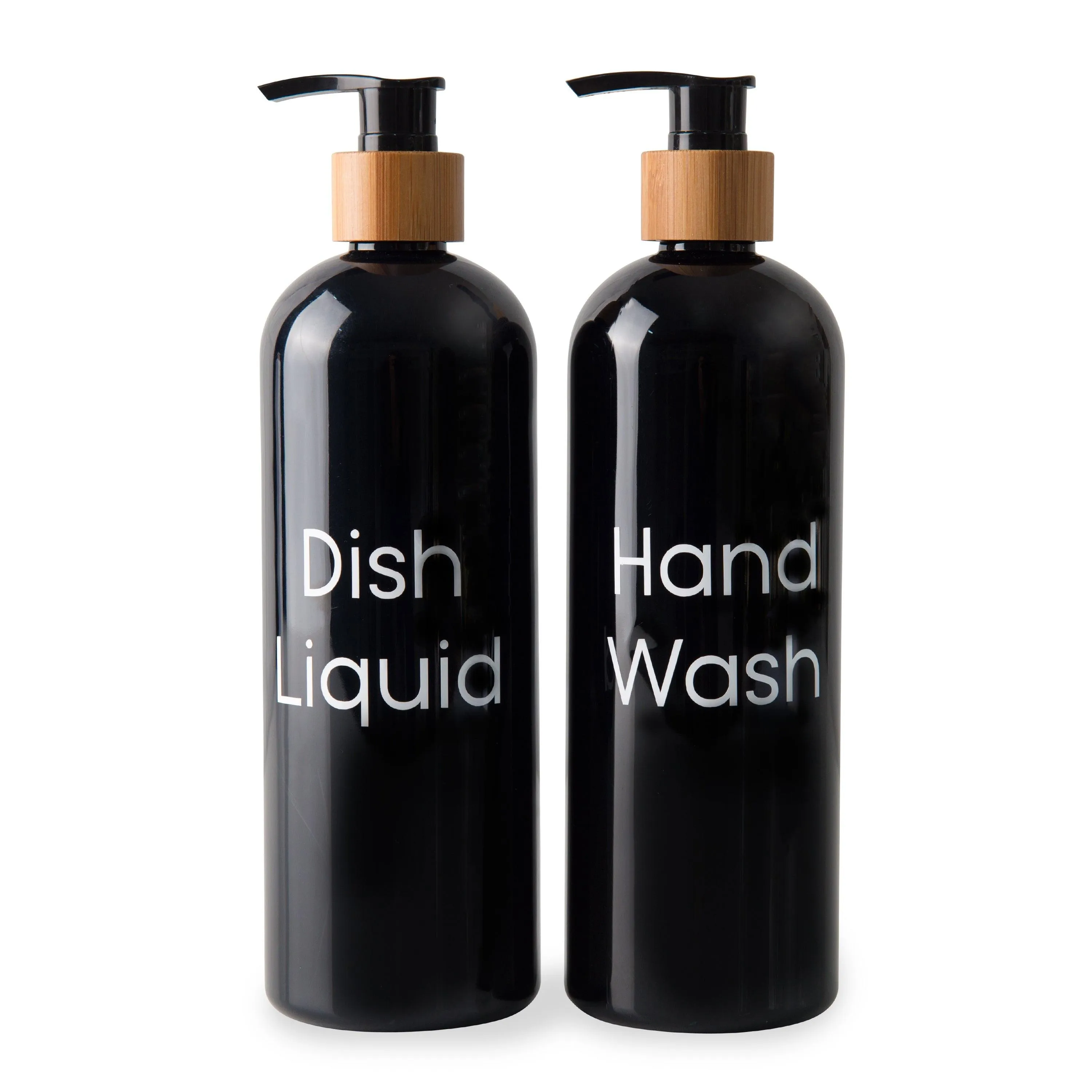 Black Plastic Pump Bottle - 500ml