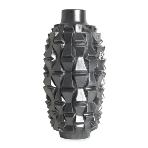 Black Stoneware Bowtie Vase | Jonathan Adler Grenade Vase,Glass Vase