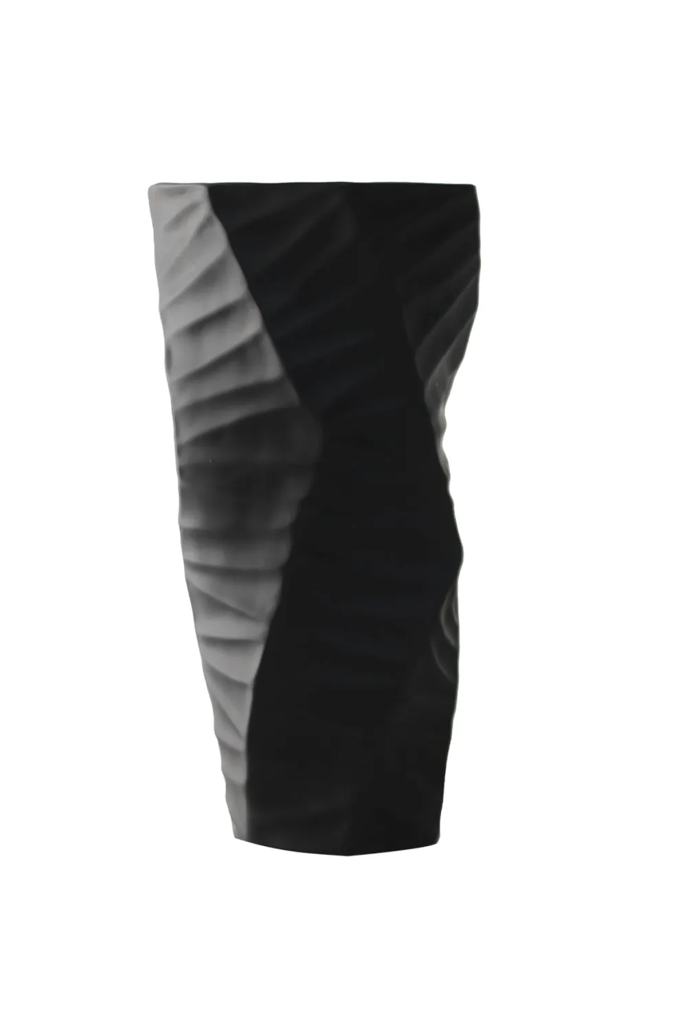 Black Wavy Vase | Liang & Eimil Ivor Vase,Glass Vase