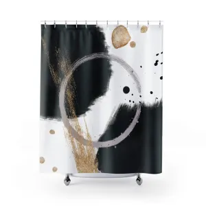 Black White Shower Curtain | Abstract Lighting,Home Lighting