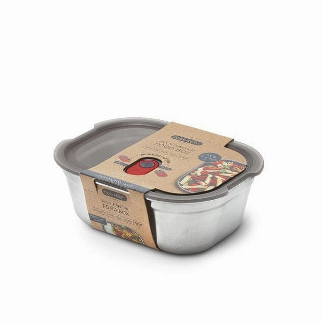 Black & Blum Microwaveable Steel Multi Function Lunch Box Medium