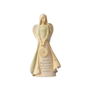 Bless Your Retirement Angel Mini Figurine by Enesco Foundations Decorative Mirror,Home Decor Mirror