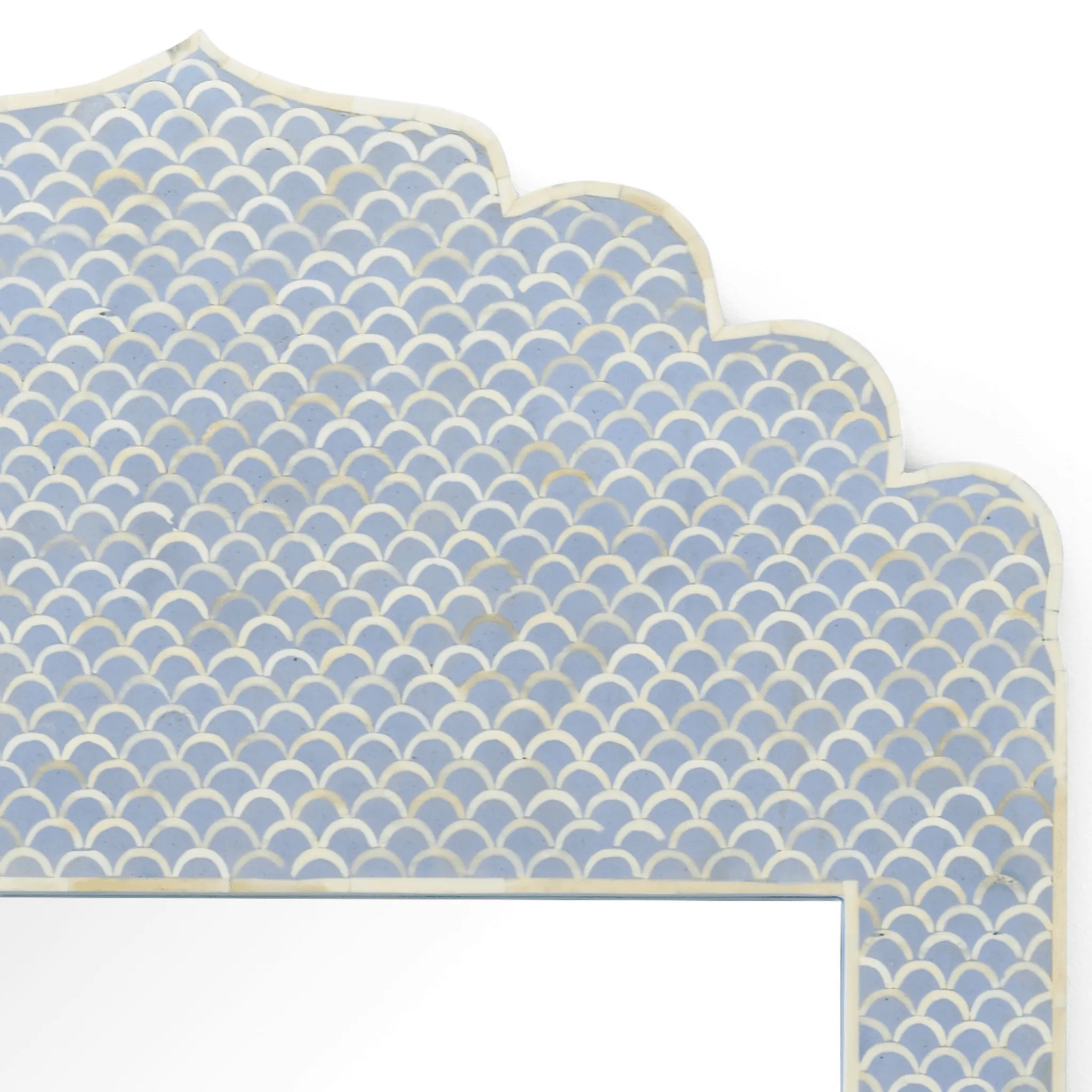 Blue and Cream Wall Mirror