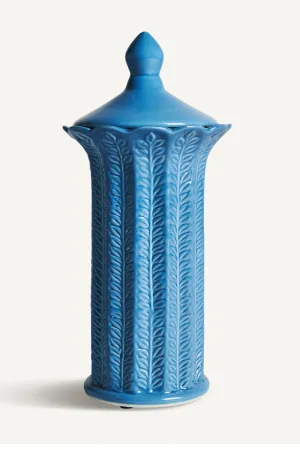 Blue Ceramic Leaves Vase S | Vical Home Zaea Vase,Glass Vase