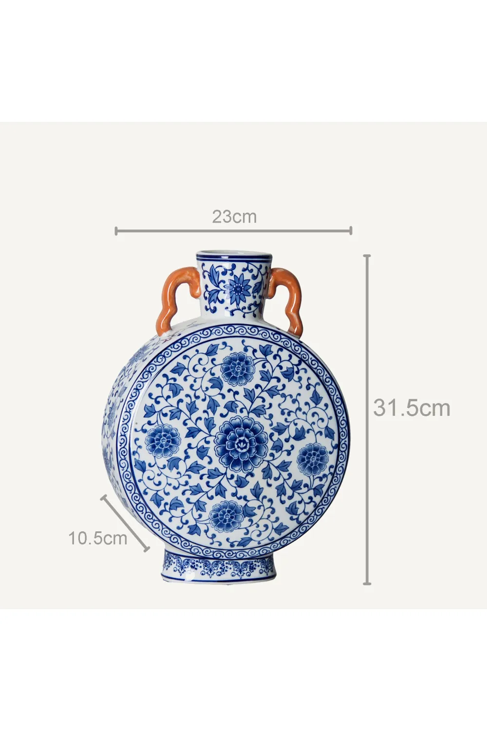 Blue Foliage Ceramic Vase | Vical Home Plitz