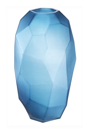 Blue Hand Blown Glass Vase | Eichholtz Fly L Vase,Glass Vase