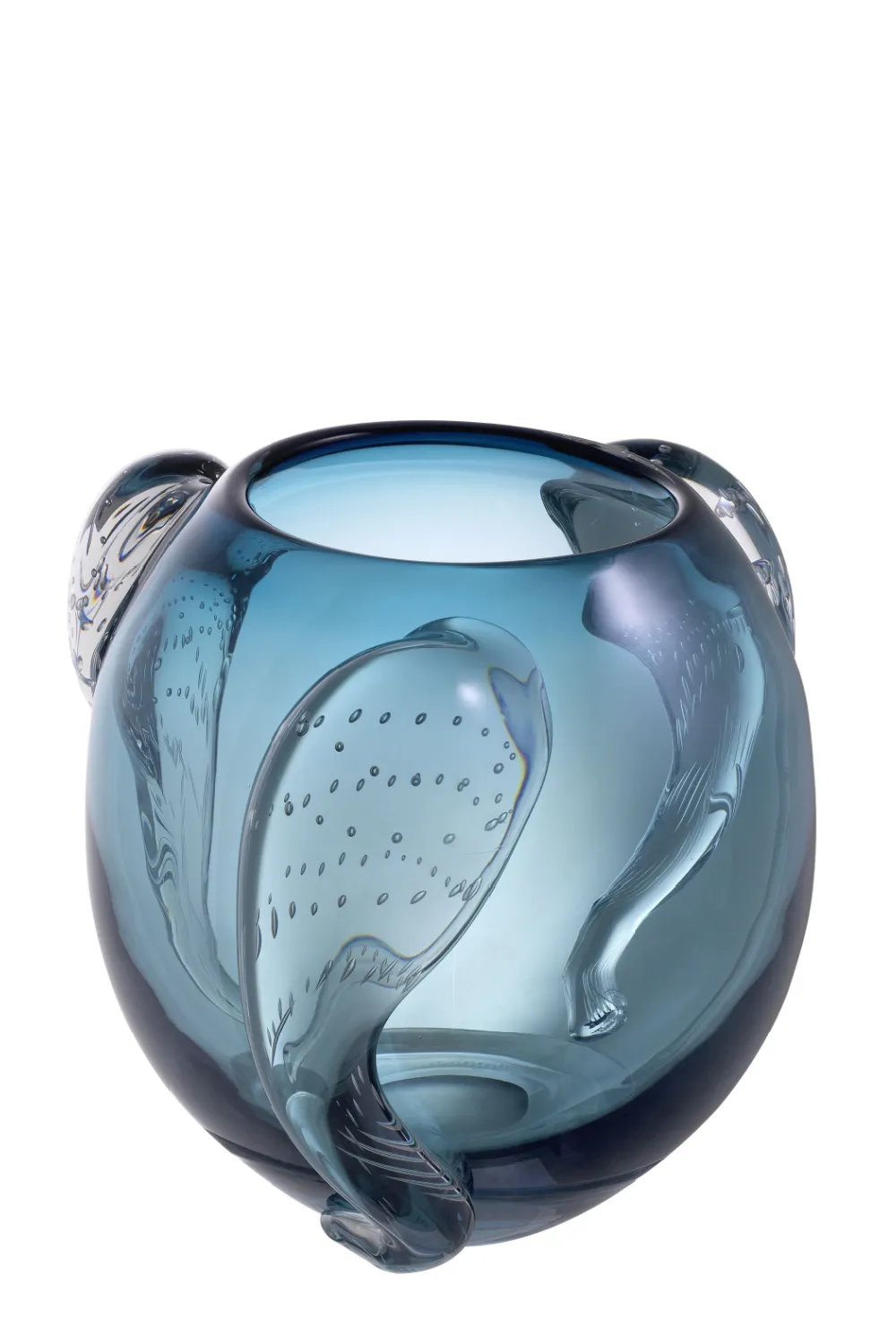 Blue Handblown Glass Vase | Eichholtz Sianluca L