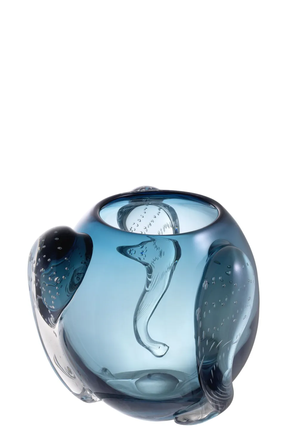 Blue Handblown Glass Vase | Eichholtz Sianluca L