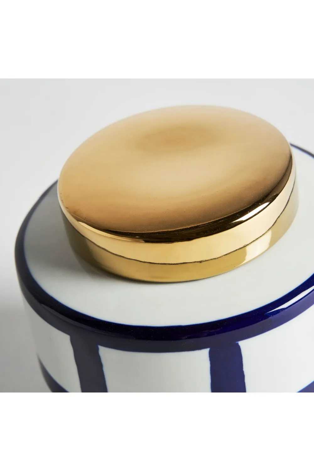 Blue Lined Ceramic Vase S | Vical Home Juno