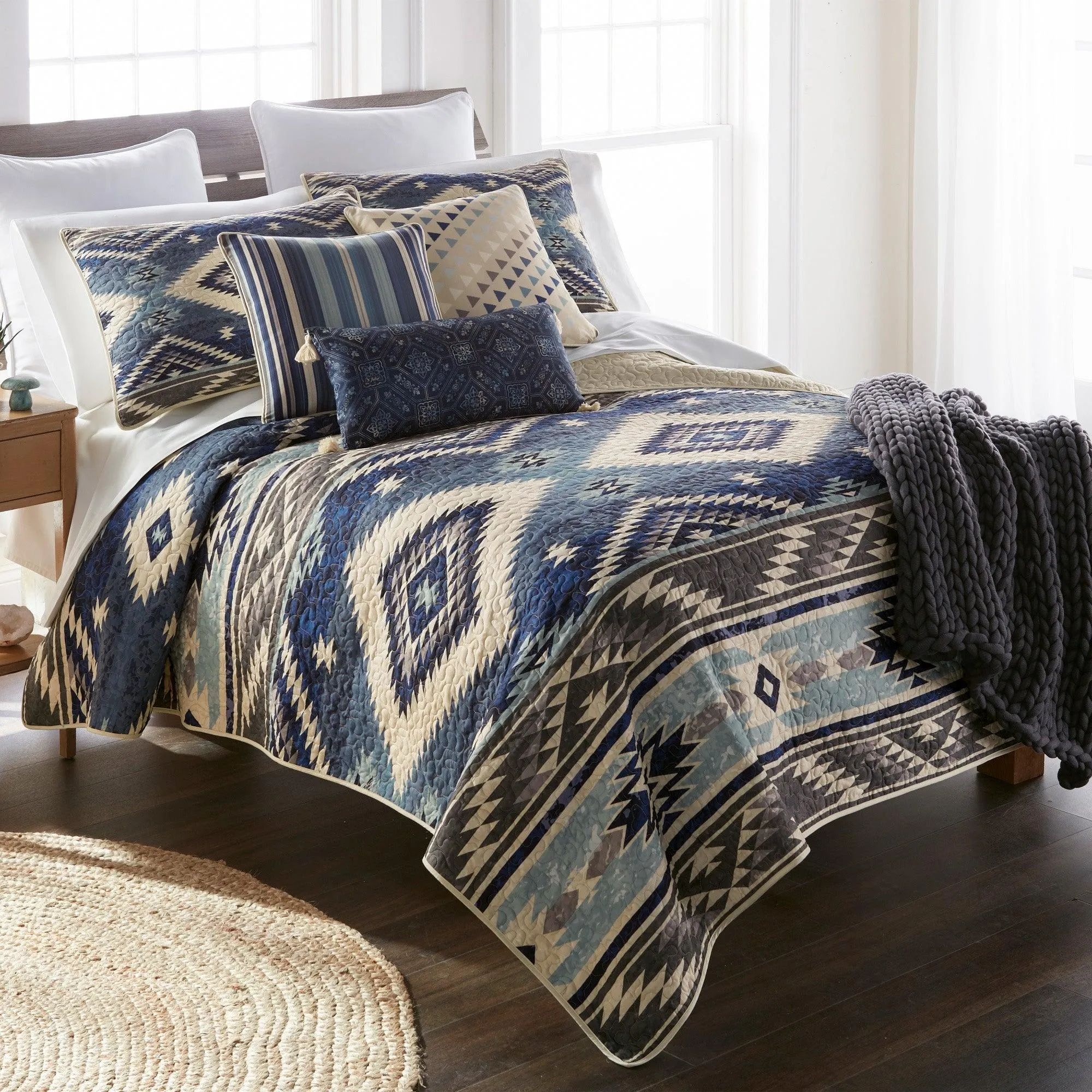 Blue Sky Hill Rectangular Throw