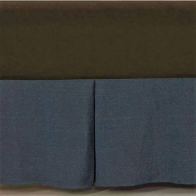 Blue Denim Bed Skirt - King pillow inserts, mattress pad