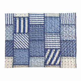 Blue Jean Denim Styled Patch Pillow Sham Cover pillowcases,cotton pillow covers,bed linen