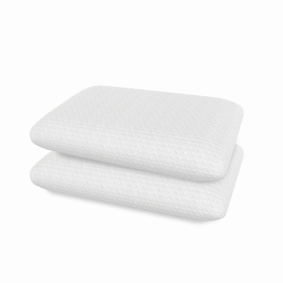 Bodipedic 3-Inch Memory Foam Topper and 2-Pack Pillow Bedding Bundle