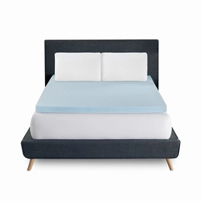 Bodipedic 3-Inch Memory Foam Topper and 2-Pack Pillow Bedding Bundle mattress pads,mattress topper,bed protection