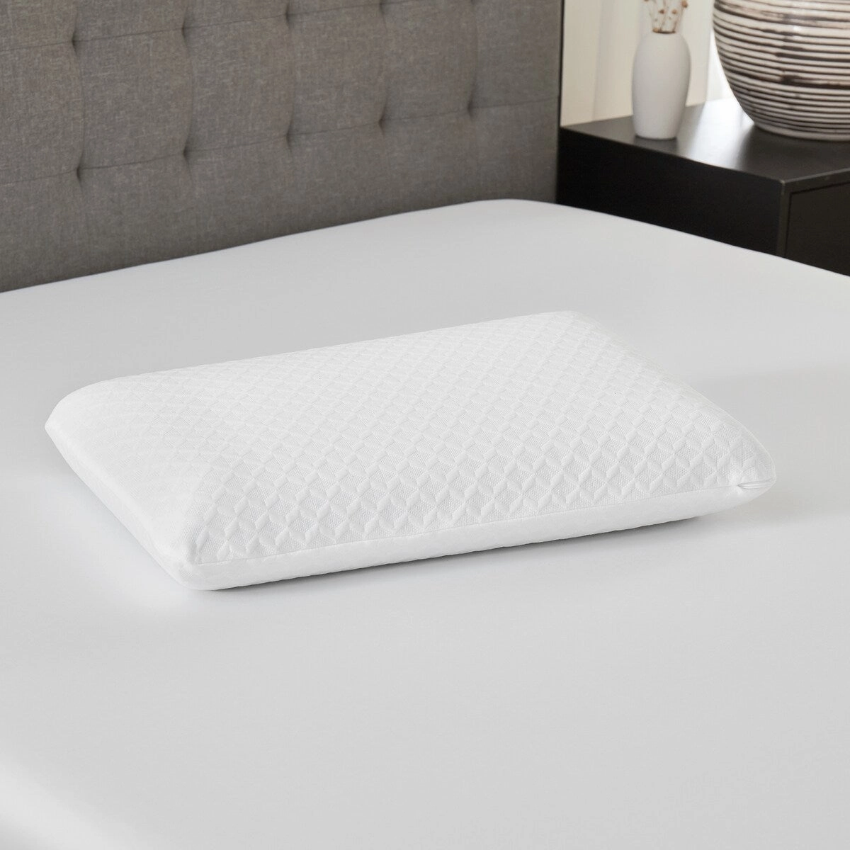 Bodipedic 3-Inch Memory Foam Topper and 2-Pack Pillow Bedding Bundle