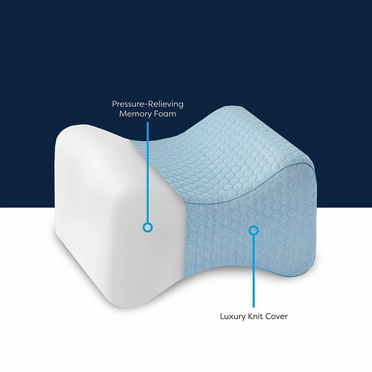Bodipedic Knee Support Memory Foam Accessory Pillow
