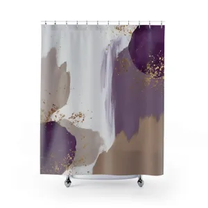 Boho Abstract Shower Curtain | Purple Taupe Grey Lighting,Home Lighting