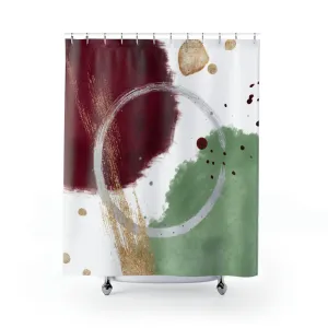 boho shower curtain | Burgundy Green Lighting,Home Lighting